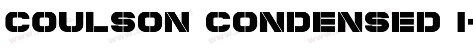 Coulson Condensed I字体转换